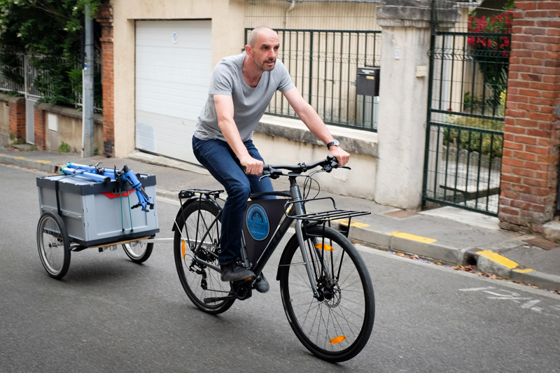 Cyclomane en déplacement. Réparation vélo Toulouse à domicile.